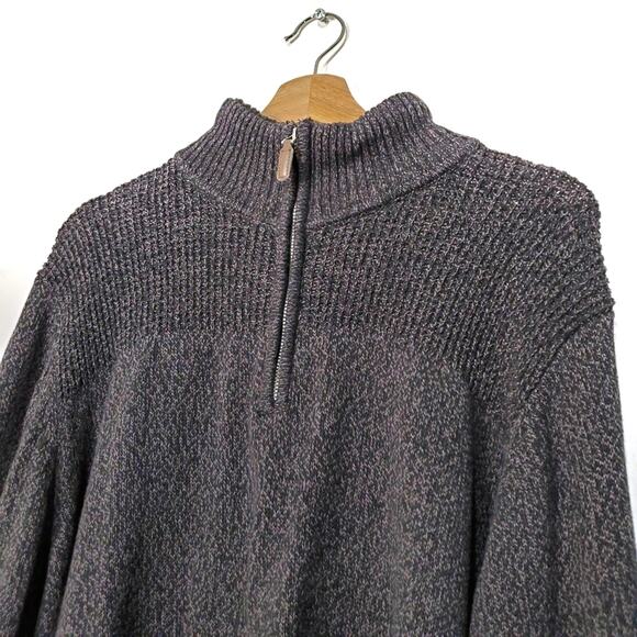 Coleman | Warm 1/4 Zip Faux Fur Collar Sweater - Picture 4 of 6